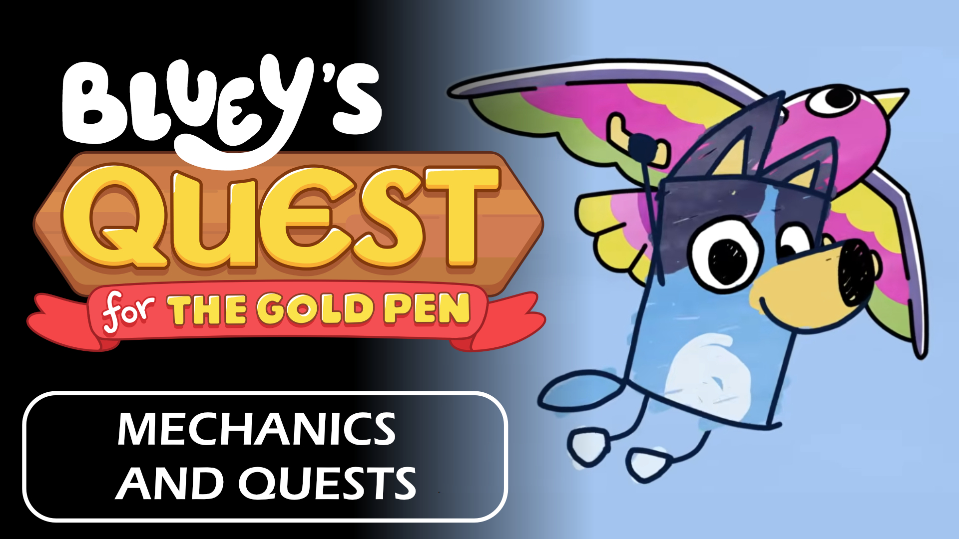 Bluey's Quest for The Gold Pen - Mechanics